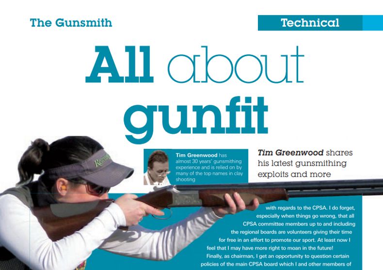 Clay Shooting Magazine June 2012 All about gunfit
